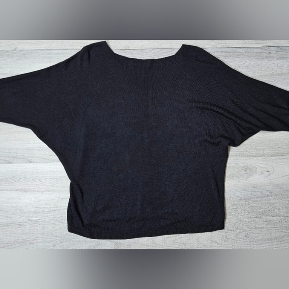 Gigi Moda Mohair Blend Rock & Love Black Dolman 3/4 Sleeve Sweater ONE SIZE 1218 - Picture 6 of 9